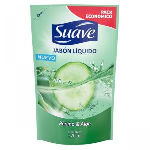 SUAVE JAB LIQ PEPINO Y ALOE 12X220ML