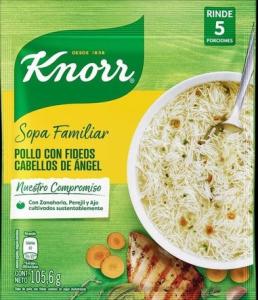 KNORR SOPA POL C/CABELLO ANGEL 10X105.6G